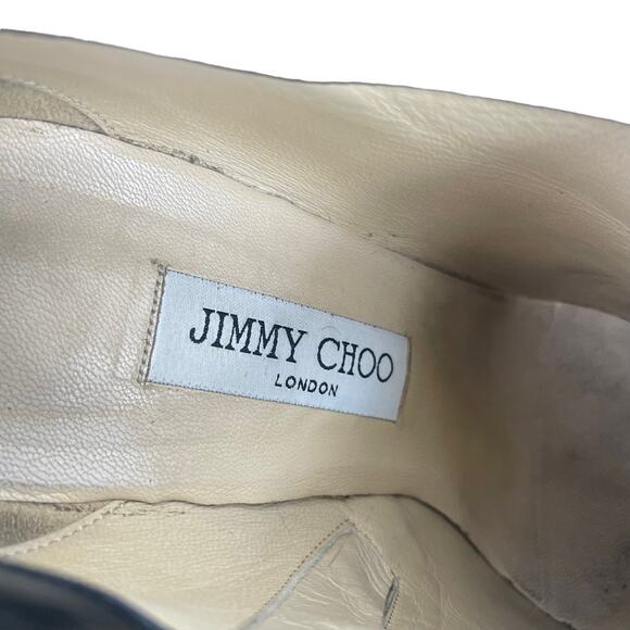 Jimmy Choo Ren 100 Pointed Toe Suede Ankle Boots Black Size 39 - Picture 11 of 12